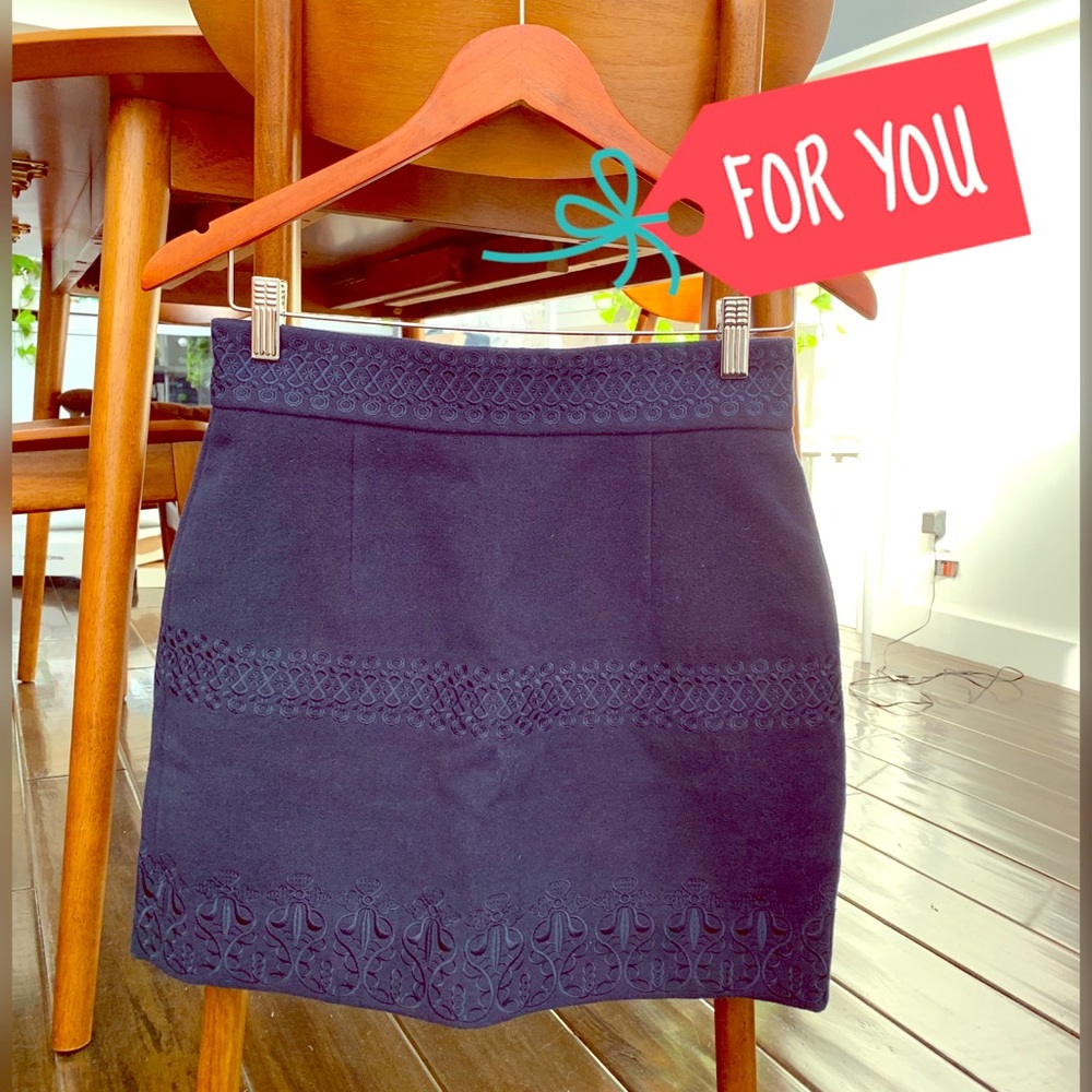 Embroidered felt box skirt